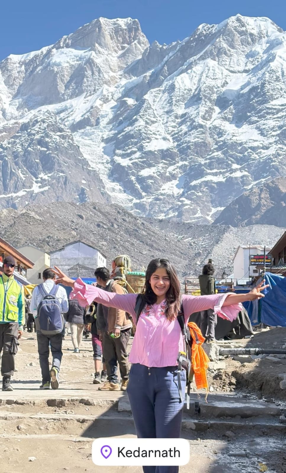 Vidisha Mhaskar Kedarnath Yatra photos treak updates