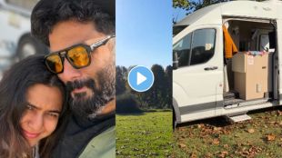 Actress Mrunmayee Deshpande giving a tour of her motorhome during Australia vacation