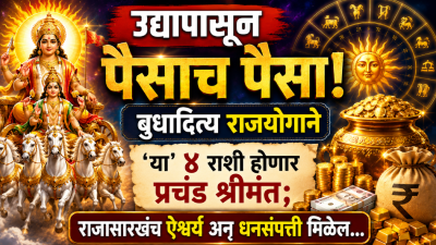 उद्यापासून पैसाच पैसा! राजयोगाने ‘या’ राशी होणार प्रचंड श्रीमंत; ऐश्वर्य अन् संपत्ती मिळेल