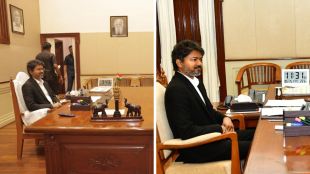 CM Vijay removes white towel from chair in Tamil Nadu | VIP culture in government offices history | मुख्यमंत्री विजय पांढरा टॉवेल व्हीआयपी संस्कृती | तामिळनाडू मुख्यमंत्री कार्यालय ऐतिहासिक निर्णय