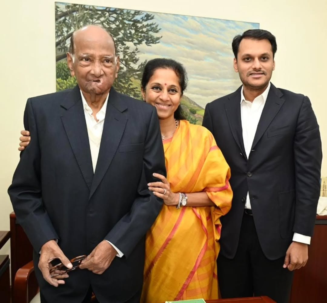 Supriya Sule son Vijay Sule graduation family photos