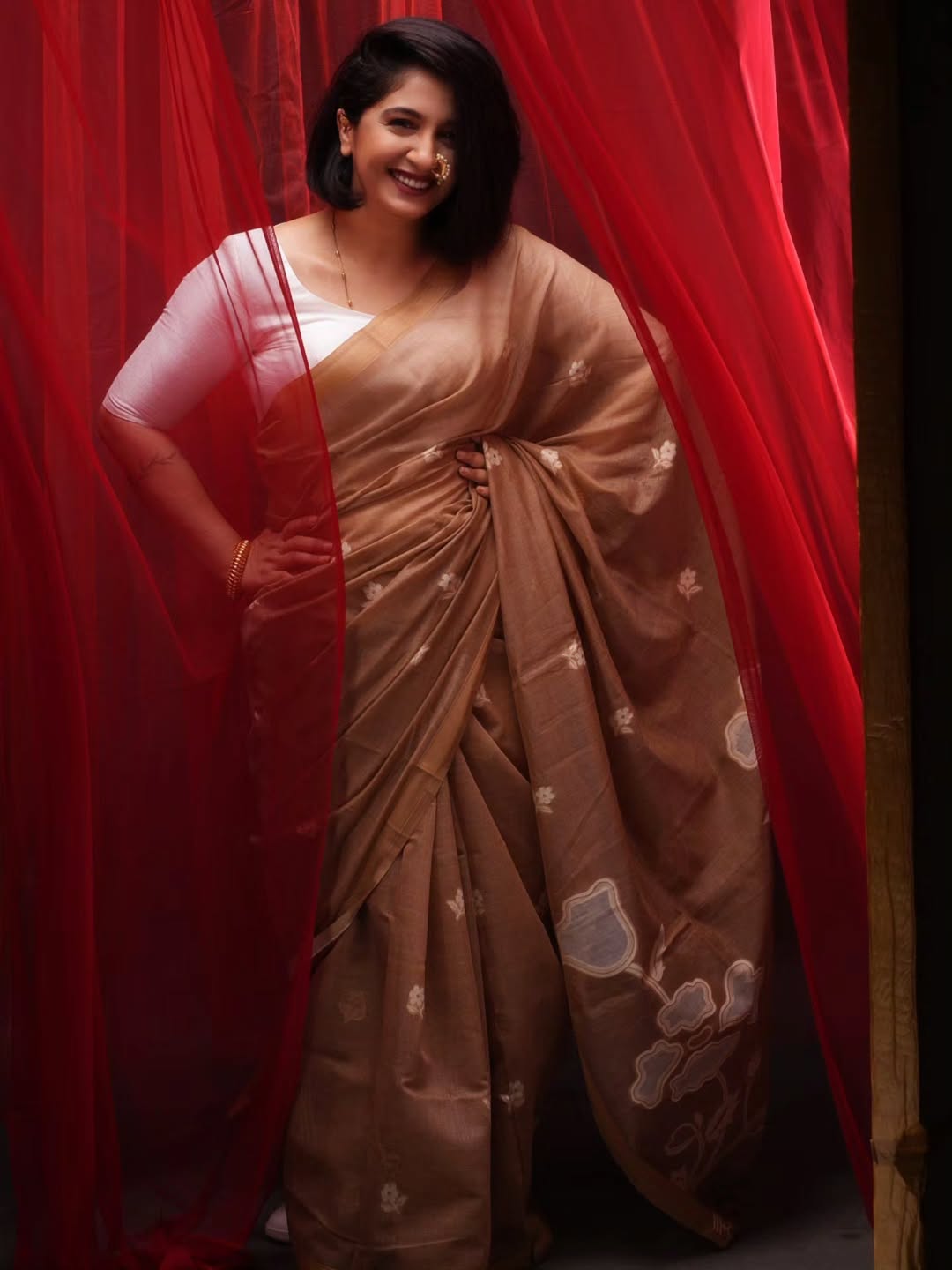 Snehlata Vasaikar latest saree look