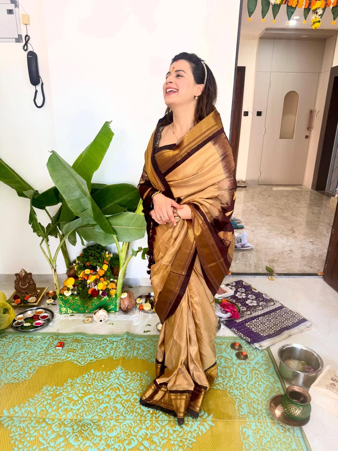 Prajakta Gaikwad traditional look