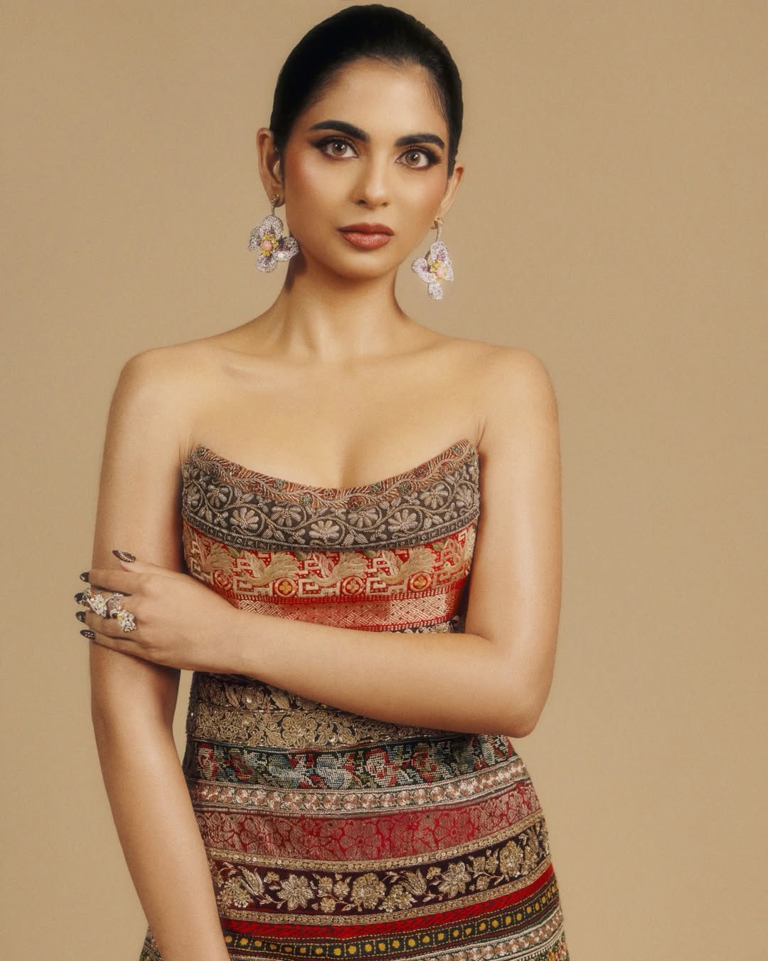 Isha Ambani in custom 26 regional borders dress