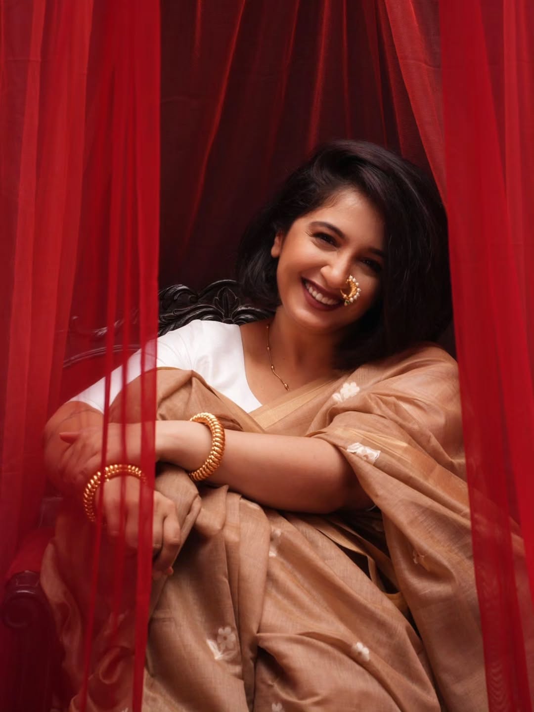 Snehlata Vasaikar latest saree look