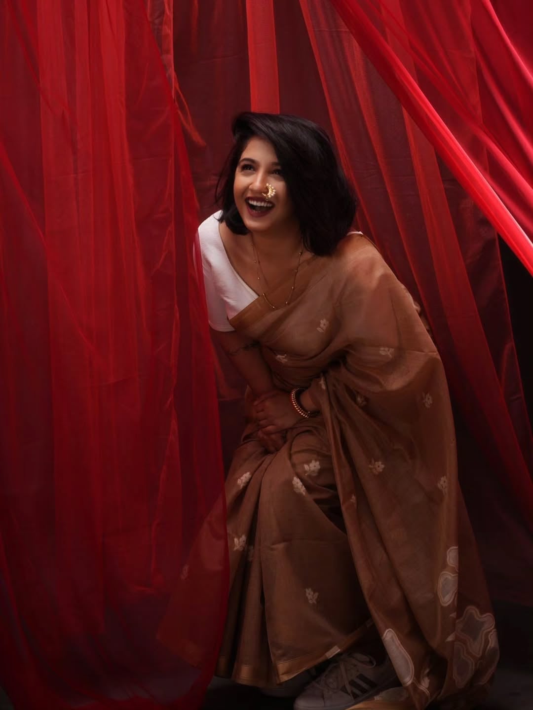 Snehlata Vasaikar latest saree look