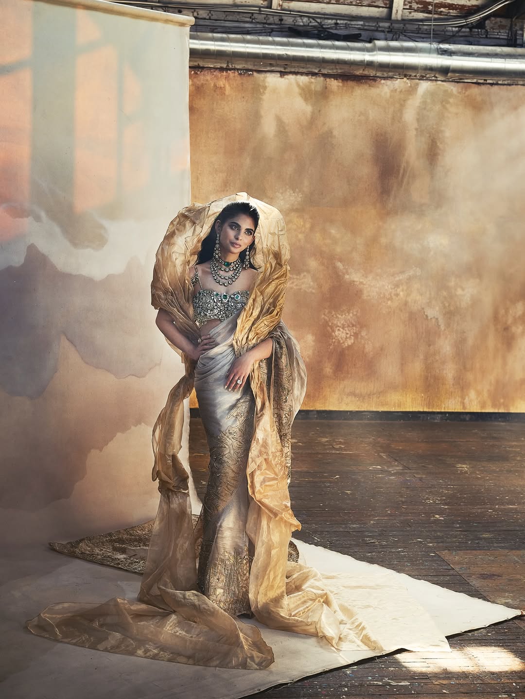 Isha Ambani in custom 26 regional borders dress
