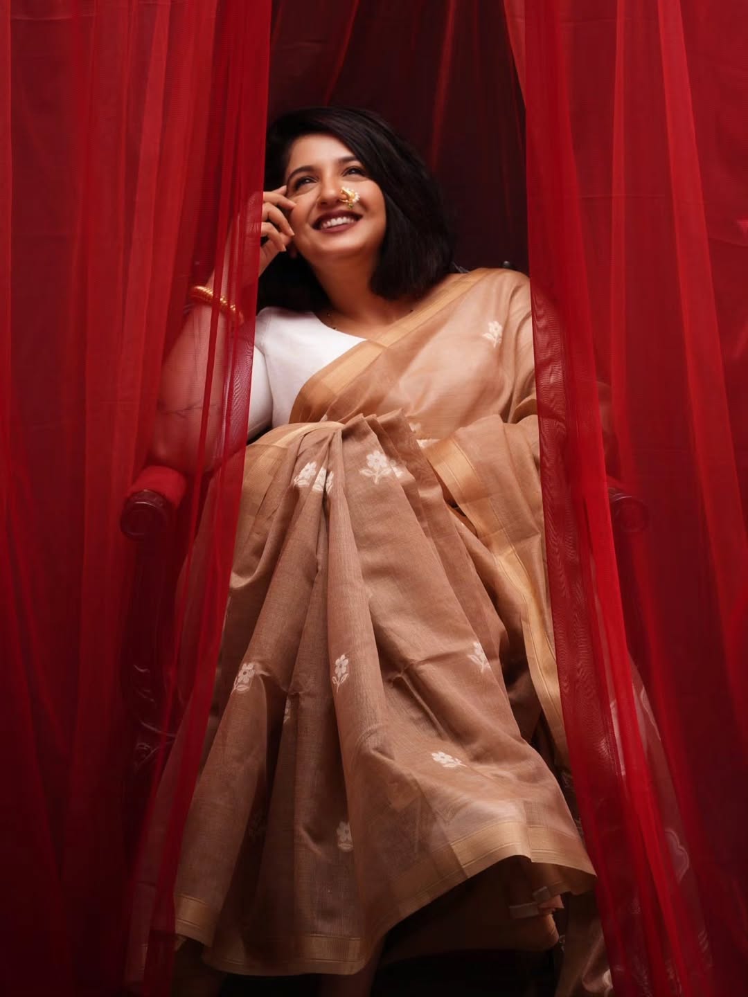 Snehlata Vasaikar latest saree look