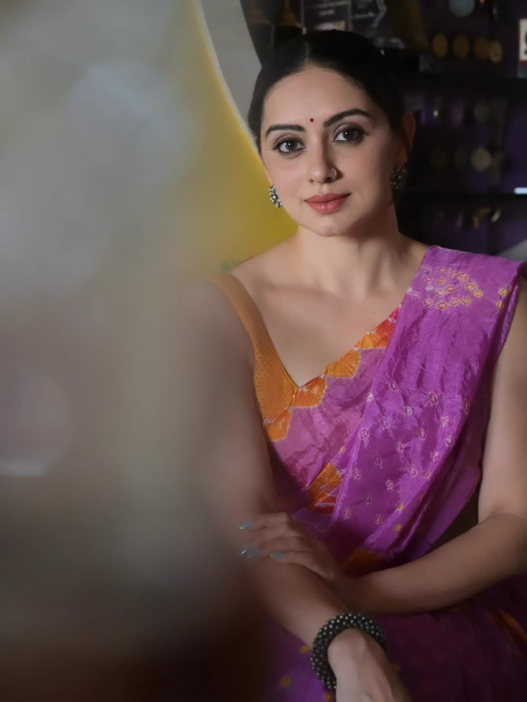 Shruti Marathe latest saree look
