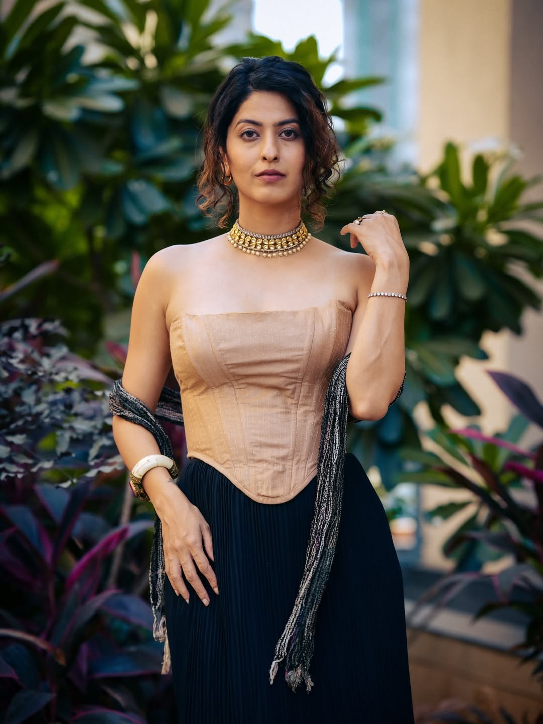 Abhidnya Bhave Off Shoulder Dress Look