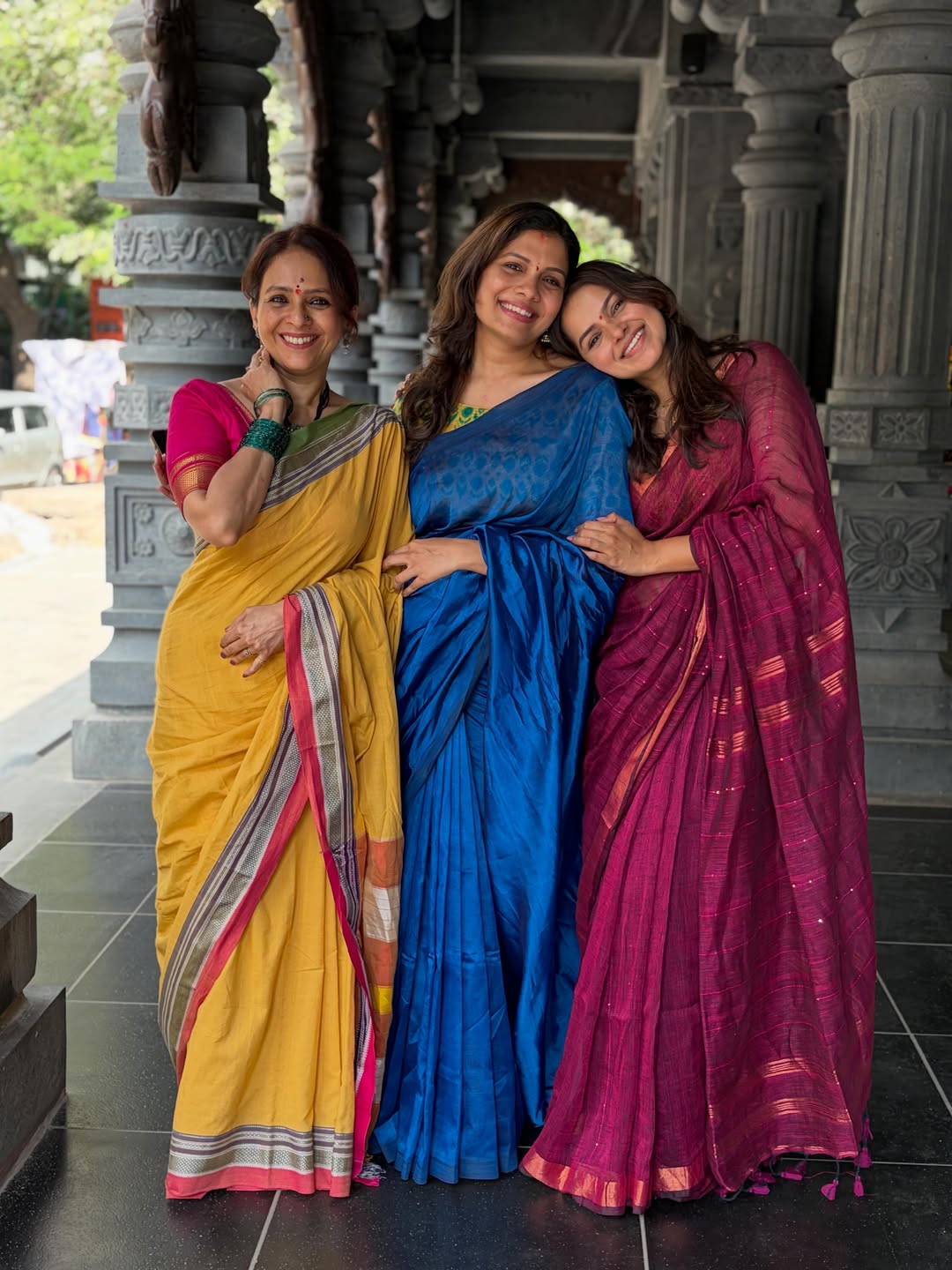 Aishwarya Narkar Titeekshaa Tawde Suruchi Adarkar Saree Look