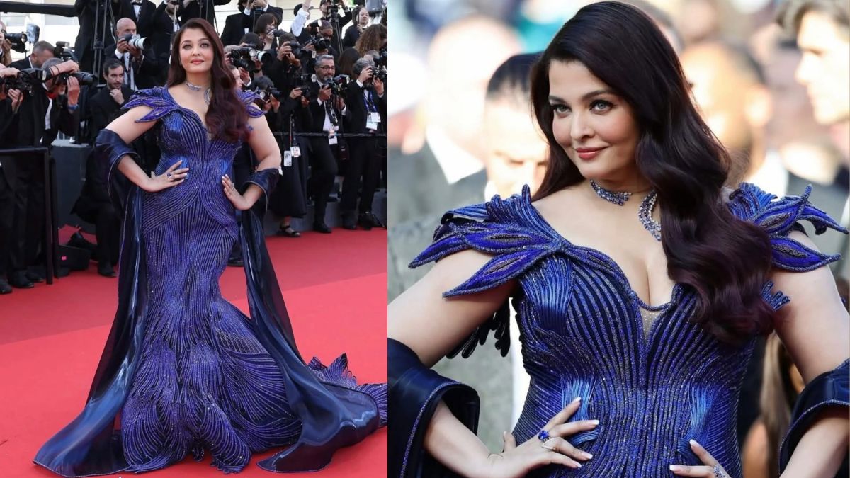Aishwarya Rai at Cannes 2026 : अखेर ऐश्वर्या राय बच्चनची 'Cannes'च्या रेड  कार्पेटवर दिमाखदार एन्ट्री; रॉयल ब्लू गाऊनने वेधले लक्ष, दिली खास 'ही'  सिग्नेचर पोझ