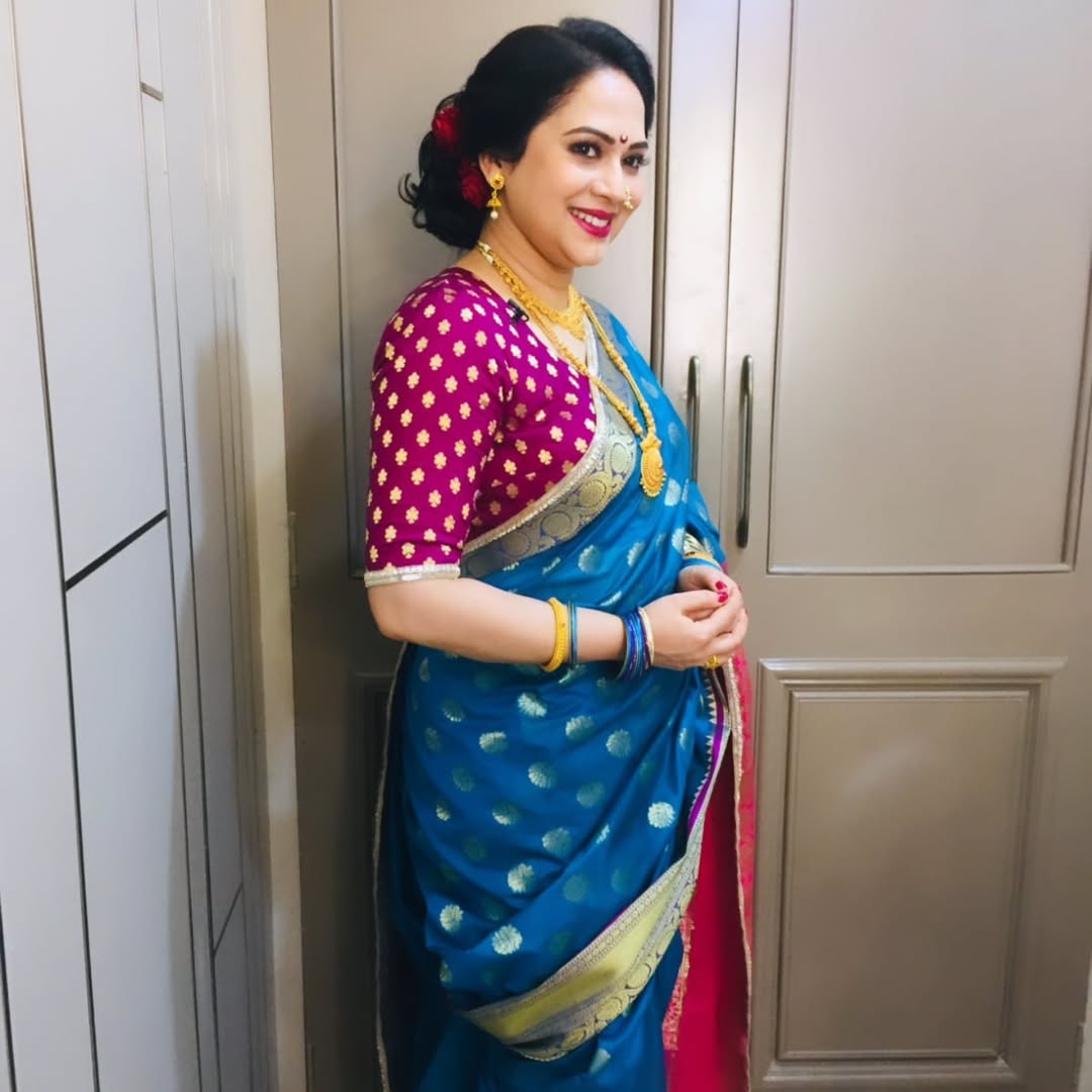 Bela Shende Purple Paithani Dress Look