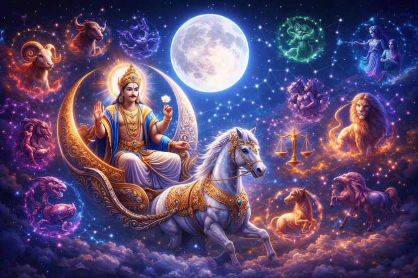 Chandra and Guru Make Gajkesri Rajyog in 2026