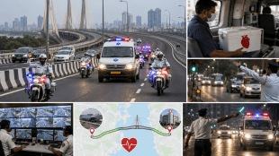 Mumbai Traffic Police Green Corridor | Heart Transplant Transport via Atal Setu | Emergency Medical Organ Transport Mumbai | Sir HN Reliance Foundation Hospital Organ Donation