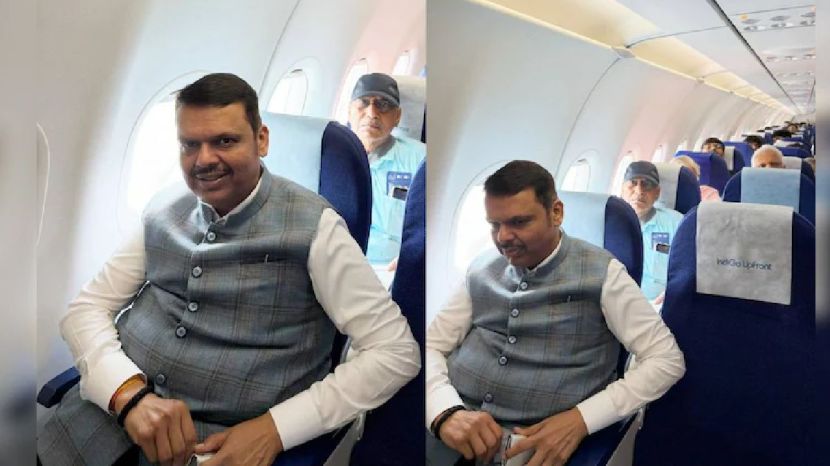 Chief Minister Devendra Fadnavis indigo travel