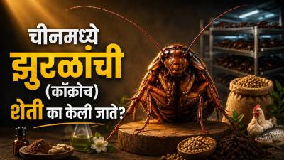 केवळ खाण्यासाठीच नाही, तर सौंदर्य प्रसाधनांसाठीही होतेय चीनमध्ये झुरळांची शेती!