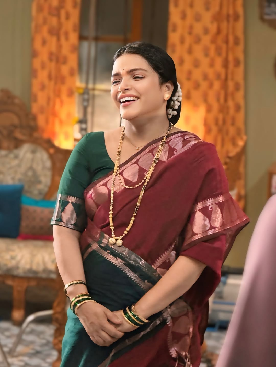 Deepa Parab Chaudhari Suna Yeti Ghara TV Serial 