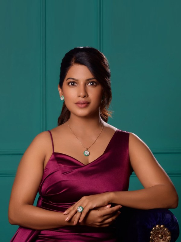 Dhanashri Kadgaonkar Satin Dress Look