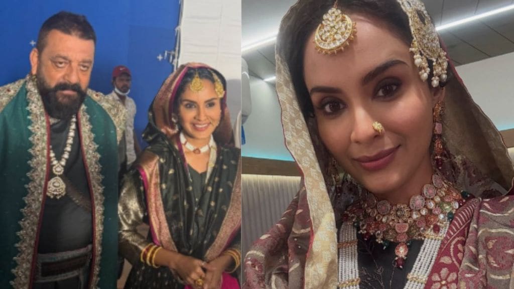 Disha Pardeshi as Afzal Khan Begum in Raja Shivaji Movie with Riteish Deshmukh and Sanjay Dutt Disha Pardeshi as Afzal Khan Begum in Raja Shivaji Movie with Riteish Deshmukh and Sanjay Dutt