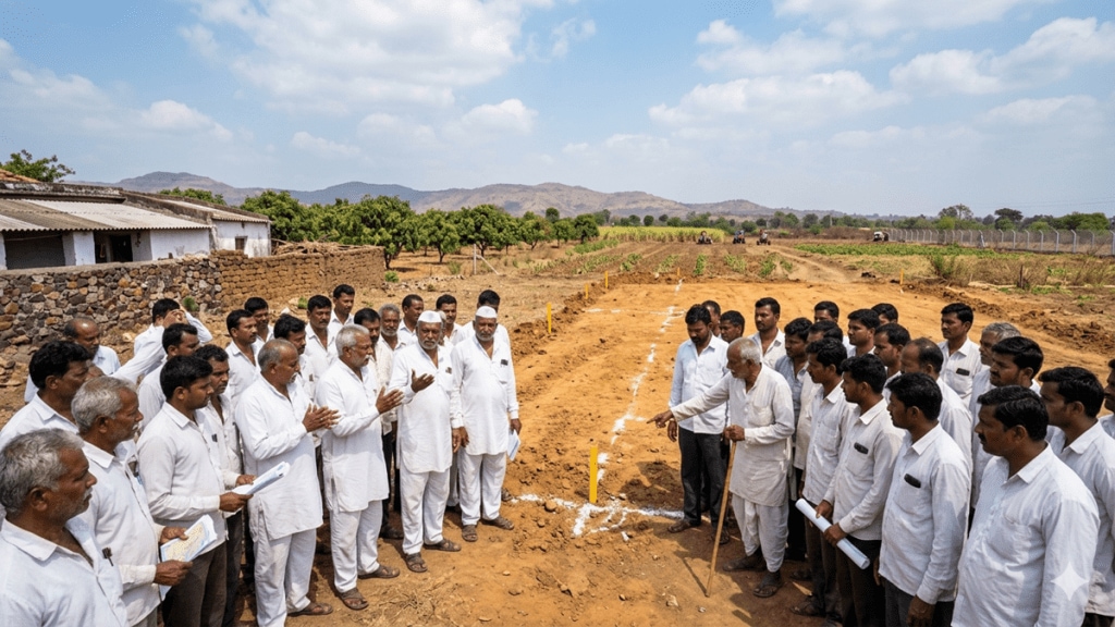 Virar Alibaug Multimodal Corridor land acquisition Panvel | Morbe village farmers protest Raigad collector | MSRDC land compensation rate cut news | Maharashtra infrastructure project land dispute Virar Alibaug Multimodal Corridor land acquisition Panvel | Morbe village farmers protest Raigad collector | MSRDC land compensation rate cut news | Maharashtra infrastructure project land dispute