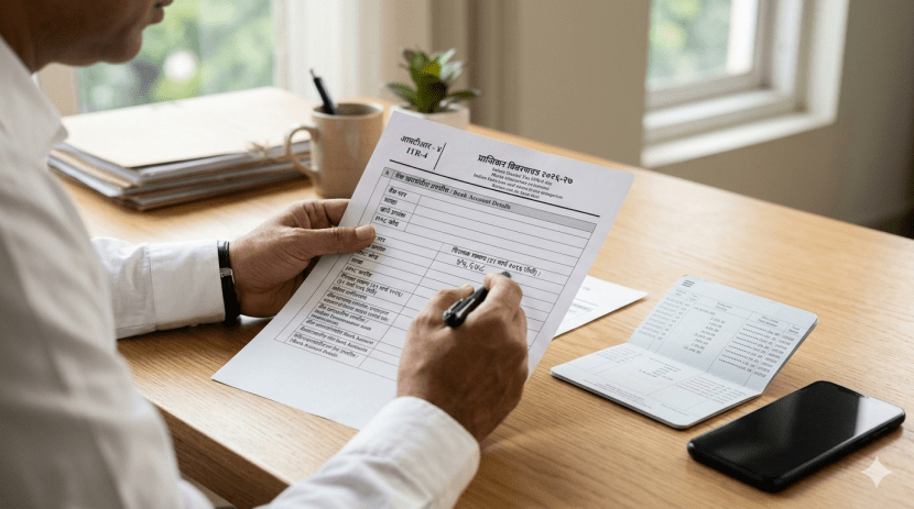 ITR-4 bank balance mandatory disclosure notification | CBDT Income Tax Return Filing 2026-27 changes | ITR-4 मध्ये बँक शिल्लक जाहीर करणे अनिवार्य | प्राप्तिकर विवरणपत्र नियम २०२६
