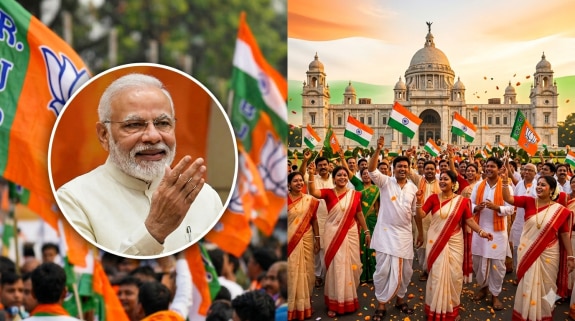 BJP West Bengal victory celebration 2026 | Swearing in ceremony date Pochise Boishakh | पश्चिम बंगाल भाजप विजय शपथविधी | पोचिशे बोईशाख रवींद्रनाथ टागोर जयंती