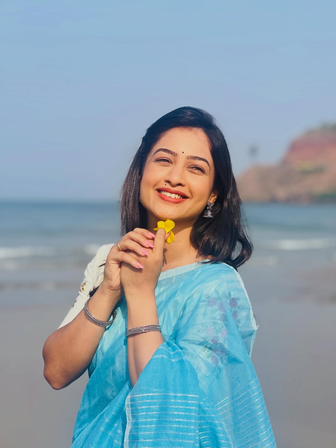Girija Prabhu Off Shoulder Dress Look