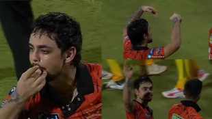 Ishan Kishan Trolls CSK Fans With whistle shows gesture to leave with stadium After SRH win Video