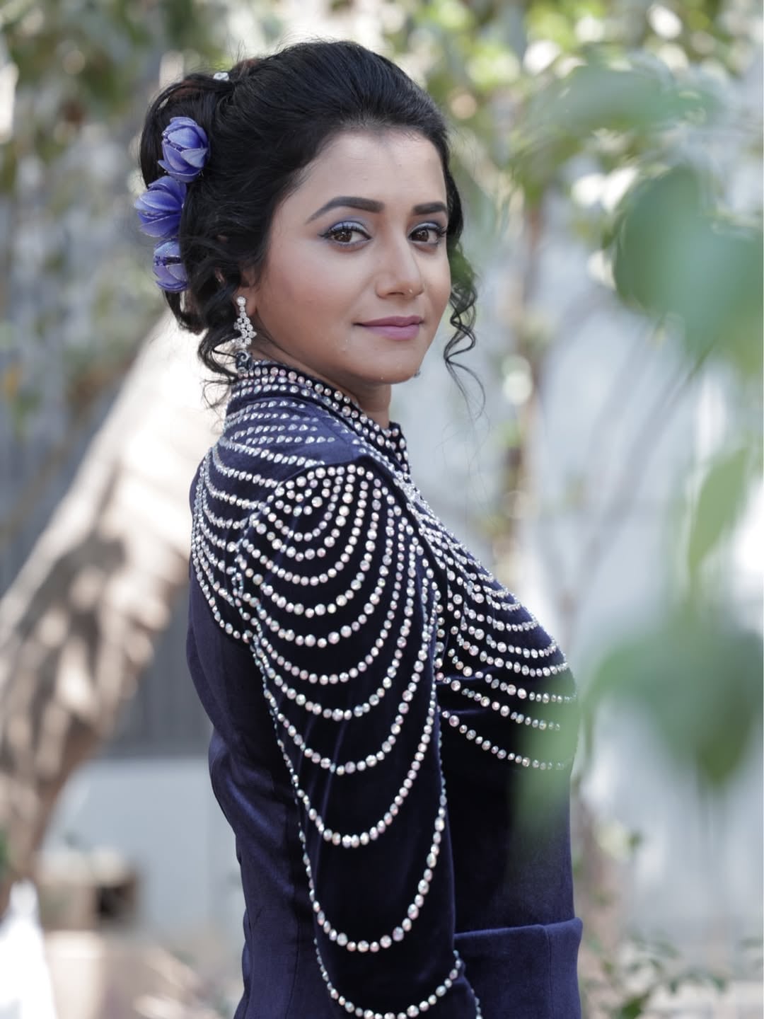 Jui Gadkari Green Saree Look