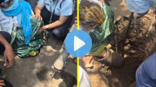 Pimpri Chinchwad fire brigade rescue operation | Kalewadi woman leg trapped in pipe | Pimpri Chinchwad civic news | Smita Kasare rescue Pimpri