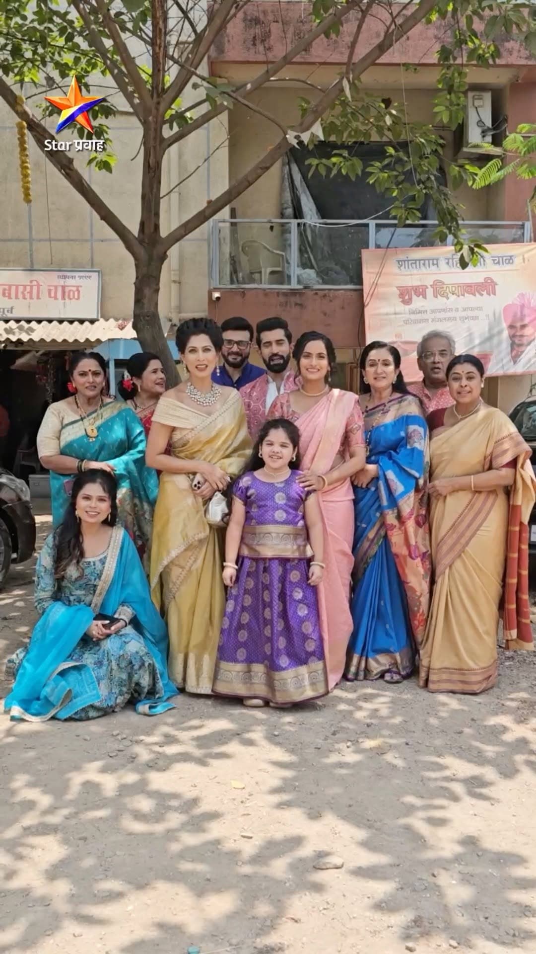 Maadhavi Nemkar Shimmery Saree Look