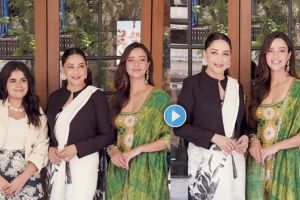 Madhuri dixit tripti dimri trolled for insulting dharna durga front of paparazzi in maa bahen promotion