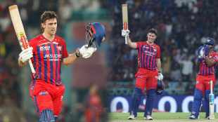 Mitchell Marsh Smashes 49 Ball Hundred with 17 boundaries becomes first player to hit fastest century for LSG