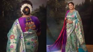 Photos: ‘कान्स’च्या रेड कार्पेटवर निवेदिता सराफ यांचा पैठणीचा थाट; ब्लाऊजवरील ‘त्या’ चित्राने वेधले जगाचे लक्ष