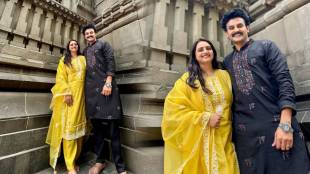 Sumeet Pusavale wife photoshoot in nashik