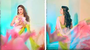 Madhuri Dixit Maa Behen trailer launch look
