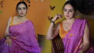 Shruti Marathe latest saree look