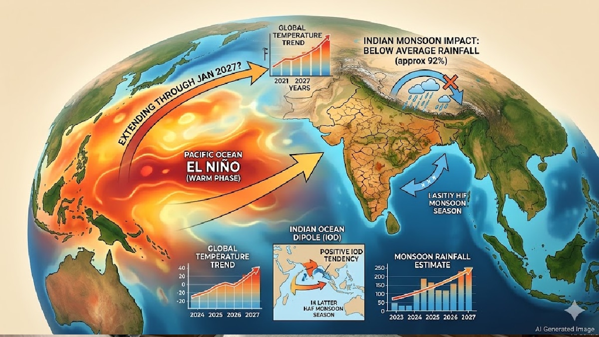 El Nino Impact 2027 Forecast | 'एल निनो'चा प्रभाव २०२७ पर्यंत? पाऊस आणि  हवामानाबाबत मोठा अंदाज
