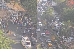 Kharghar dumper accident lawyer Mahesh Lohar death | Navi Mumbai road accident protest | Speeding dumper hit bike in Kharghar | Police action on dumper driver Navi Mumbai