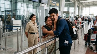 CISF officer humanity at Lucknow airport | mother and son emotional hug viral video | viral video on international mothers day 2026 | lucknow airport security officer helps passenger