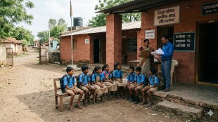 Ahilyanagar school student verification report 2024-25 | Maharashtra education department absent students data | ZP schools with low enrollment in Ahilyanagar | Ahmednagar school teacher adjustment news