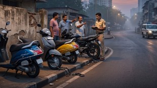 Dombivli West bike theft case | Vishnunagar police station crime news | Active vehicle theft gang in Thane district | Two wheeler stolen from Dombivli railway station