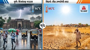 Pune Rain Lightning Update | Vidarbha Severe Heatwave Alert | Maharashtra Weather Contrast | Pune Rain Relief | Akola Amravati Red Alert Heat | IMD Monsoon Predictions Maharashtra
