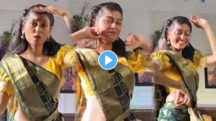 Young girl lawani dance on tumchi maina song