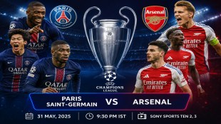 UEFA Champions League final Paris Saint Germain vs Arsenal Budapest | Luis Enrique PSG football coach tactical lineup | Mikel Arteta Arsenal Premier League champions trophy | Bukayo Saka vs Ousmane Dembele Champions League live streaming