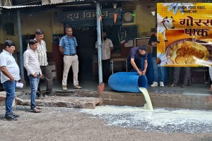 FDA raid on Goras Bhandar Wardha | Tukaram Mundhe action on adulterated milk products | Wardha dairy food safety raid news | Maharashtra Food and Drug Administration legal action Wardha