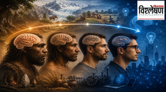 human brain size shrinking evolution study | why human brain is getting smaller research | brain size vs intelligence science analysis | climate change and human evolution data