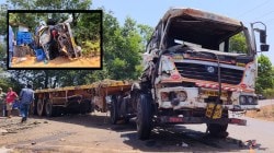 श्रीवर्धन येथे भीषण अपघात… भरधाव ट्रेलर पीक-अपवर कोसळला… चालकाचा चिरडून मृत्यू…