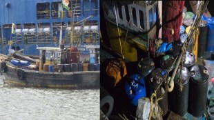 Ratnagiri customs diesel smuggling raid | Jaigad creek illegal fuel seizure | Pune customs department operation Ratnagiri | Padve jetty Jaigad boat confiscated